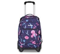 Invicta Trolley escolar Plug Fantasy Shine, morado, 3 en 1, mochila doble compartimento con carro desenganchable, bolsillo para PC, bolsillo para botella, 34 l, escuela media y superior, viaje