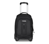 Invicta Trolley escolar Plug Led, negro, 3 en 1, mochila doble compartimento con carro desenganchable, bolsillo para PC, bolsillo para botella, 34 l, escuela media y superior, viaje, mochila niña y