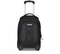 Invicta Trolley escolar Plug Led, negro, 3 en 1, mochila doble compartimento con carro desenganchable, bolsillo para PC, bolsillo para botella, 34 l, escuela media y superior, viaje, mochila niña y