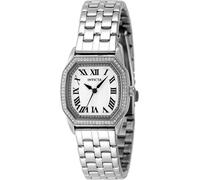 INVICTA Wildflower 48998 Reloj de Mujer - Movimiento de Cuarzo - Acero Inoxidable con Esfera Plateada - 27 mm