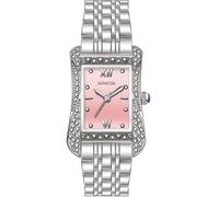 INVICTA Wildflower 69277 Reloj de Mujer - Movimiento de Cuarzo - Acero Inoxidable con Esfera Rosa - 26 mm
