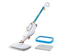 Invictus 7-TLG - Juego de limpiador a vapor (cable de 5 m, incluye 2 niveles de vapor y deslizador de alfombras), color blanco