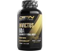 Invictus G.D.A - Complejo GDA de alta dosis con berberina, Cinnulin PF® (extracto de corteza de canela) y ácido R-alfa-lipoico bioactivo - 120 cápsulas veganas