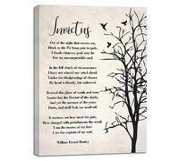 Invictus Poema Wall Art • Invictus Poema Lienzo Impresión Decoración de Pared • Invictus I Am the Master of My Fate • Arte de pared inspirador • Arte de pared de poema famoso • Decoración motivacional