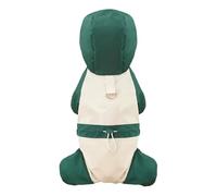 Invierno A Prueba De Frío Cálido Mono para Perro Abrigo De Color Sólido A Prueba De Viento Impermeable Yorkshire Terrier Pug Chihuahua Shiba Inu Chaqueta,Verde,SG