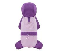 Invierno A Prueba De Frío Cálido Mono para Perro Abrigo De Color Sólido A Prueba De Viento Impermeable Yorkshire Terrier Pug Chihuahua Shiba Inu Chaqueta,Púrpura,l