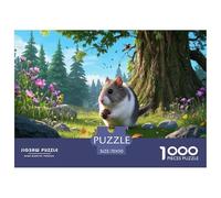 Invierno Blanco Hamster Enano Ruso 1000 Piezas Rompecabezas Clásicos Inteligencia Juguete Pasatiempo Creativo Diversión EduGatoivo 70x50cm/1000pcs