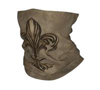 Invierno cálido al aire libre, vintage Fleur De Lis Lily Flower Bandana Cuello Polaina A prueba de viento Cubierta de bufanda facial Mujeres Hombres Fleur-De-Lys Headwear Tubo Balaclava