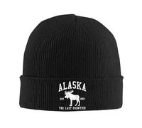 Invierno cálido para Hombres, Alaska La última Frontera Mantente cálido con tu Gorro de Punto Suave con Estilo, Invierno y Salidas diarias