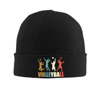 Invierno cálido para Hombres, Estilo Vintage de Voleibol Tri Mezclas Gorras de Gorra Sombreros Hip Hop para Hombres Mujeres Invierno para Mantener Caliente Skullies Gorros de Cabeza