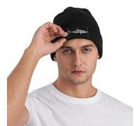 Invierno cálido para Hombres, Gran tiburón Blanco Calaveras de Invierno Gorros Gorros cálidos de otoño Sombreros de Punto para Mujeres Sombreros para Mujeres