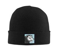 Invierno cálido para los Hombres, Nuevo Divertido Vamos a Comer Basura Que te golpee un Sombrero Coche Gorro Punto Callejero Gorro Calles Calor Invierno Gorros Skullies para Viajar al Aire Libre