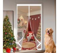 Invierno Cortina de Puerta 120 x 235 cm Protección Contra El Frío, Impermeable, Resistente Al Viento, Aislante Térmico Transparente Cortinas Termica para Estar Balcón Sala, A