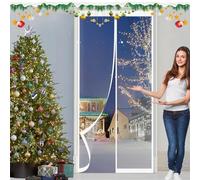 Invierno Cortina de Puerta 120 x 235 cm Prueba de Viento Impermeable, Aislante Frio y Calor en Transparente Cortina Térmica Aislante Térmica para Interior Exterior, A