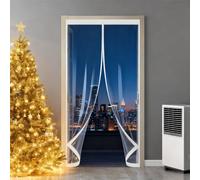 Invierno Cortina Termica 101 x 186 cm Prueba Viento Impermeable Invierno, Aislante Acústico, Aislante Frio Cocina Tela Opaca Insonorizada para Interior Exterior, A