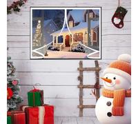 Invierno Cortina Termica 102 x 158 cm Aislante Frio, Prueba Viento Impermeable Invierno, Aislante Acústico Transparente Cortinas Termica para Exterior Interior, A