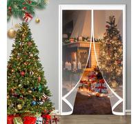 Invierno Cortina Termica 120 x 235 cm Prueba Viento Impermeable Invierno, Aislante Acústico, Aislante Frio Cortina Exterior Puerta para Interior Exterior, A