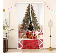 Invierno Cortina Termica 120 x 235 cm Prueba Viento Impermeable Invierno, Aislante Acústico, Aislante Frio Cortina para Puerta Termica Opaca para Interior Exterior, A