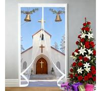 Invierno Cortina Termica 140 x 234 cm Prueba de Viento Impermeable, Aislante Frio y Calor en Transparente Magnética Cortina de Puerta Autoabsorbente para Estar Balcón Sala, A