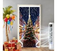 Invierno Cortina Termica 175 x 250 cm Prueba de Viento Impermeable, Aislante Frio y Calor en Transparente Cocina Tela Opaca Insonorizada para Estar Balcón Sala, A