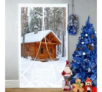 Invierno Cortina Termica 178 x 115 cm Prueba de Viento Impermeable, Aislante Frio y Calor en Transparente Cortina Aislante Térmico Magnética para Estar Balcón Sala, A