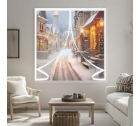 Invierno Cortina Termica 66 x 42 cm Prueba de Viento Impermeable, Aislante Frio y Calor en Transparente Termicas Aislantes Ventana Cortinas para Todo Tipo de Ventanas, A