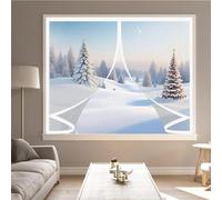 Invierno Cortina Termica 70 x 70 cm Prueba Viento Impermeable Invierno, Aislante Acústico, Aislante Frio Termicas Aislantes Ventana Cortinas para Todo Tipo de Ventanas, A