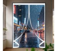 Invierno Cortina Termica 70 x 95 cm Prueba Viento Impermeable Invierno, Aislante Acústico, Aislante Frio Aislamiento Cortina Mosquitera Magnética para Interior Exterior, A