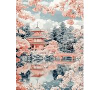 Invierno Diamond Painting Kit Completo, 5D Diamond Painting Casa Pintura Diamante Niños DIY Cristal Strass Punto de Cruz Manualidades Puzzle Diamantes Adultos, Decoración Hogar Regalos 60x80cm b7-54