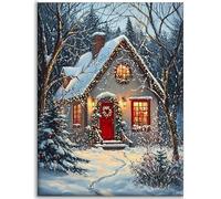 Invierno Diamond Painting Navidad Diamond Painting adultos 30x40cm Pintar Por Numeros Adultos Manualidades ,Bordado Kit Completo Cuadro Diamantes ,Dibujos Con Diamantes Art ,Decoracin del Hogar C-Q235