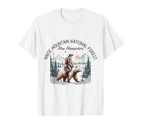 Invierno en White Mountain National Forest New Hampshire Bear Camiseta