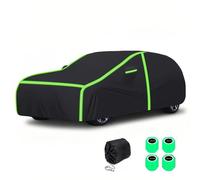 Invierno Funda Coche Exterior para Ford Mustang 1964-1968 Funda para Coche Completa Impermeable Grande Resistente Al Polvo Lluvia Nieve con Cremallera Lateral Tiras Reflectantes Largas