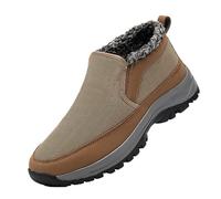 Invierno Hombre Middle and Elderly Father Padded Thickened Warm Non Elderly Old Man Grandfather Cotton Herren Business Zapatos 47, marrón, 43 EU