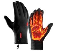 Invierno para Pantalla Táctil - Térmica Caliente, Resistente al Viento, Impermeable para Hombres y Mujeres, Deporte Antideslizante con Mango de Goma Protección Cómodo