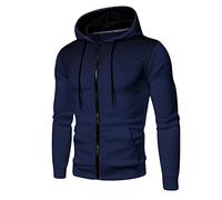 Invierno S y Sudaderas de Forro Polar NuBlend 2024 para Hombre Mezcla de Algodón Tallas S 3X Oferta Sudadera Sin Capucha, Armada-1, XXL