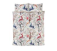 Invierno Skandi Bosque Animales Ornamenta, Conejo Funda Edredón Colcha Juego