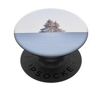 Invierno y Nieve con Paisaje Invernal sueño PopSockets PopGrip Adhesivo