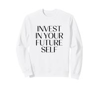 Invierte en tu Futuro Cita de Vida Auto-Motivacional Sudadera