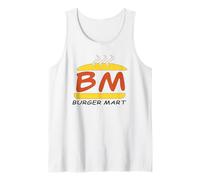 Invincible Burger Mart Fast-Food Restaurant Logo Camiseta sin Mangas