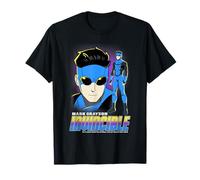 Invincible Mark Grayson Blue Suit Showcase Distressed Camiseta