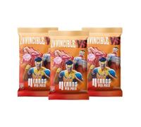 Invincible VS Keepsake Premiere Collectors Pack (paquete de 3): 12 cartas en 3 paquetes sellados con 3 paralelos naranjas garantizados, juego de persecución de signagraph