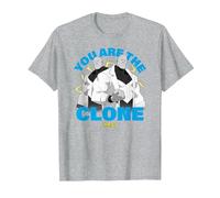 Invincible You Are The Clone Mauler Twins Showcase Camiseta, Hombre, Gris Jaspeado, S