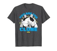 Invincible You Are The Clone Mauler Twins Showcase Camiseta, Hombre, Jaspeado Oscuro, XL