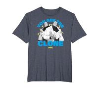 Invincible You Are The Clone Mauler Twins Showcase Camiseta, Hombre Tallas Grandes, Azul Jaspeado, 6X Alto
