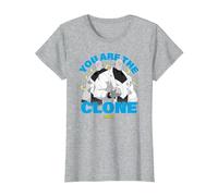 Invincible You Are The Clone Mauler Twins Showcase Camiseta, Mujer, Gris Jaspeado, S