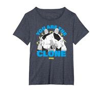Invincible You Are The Clone Mauler Twins Showcase Camiseta, Mujer Tallas Grandes, Azul Jaspeado, 4XL Grande
