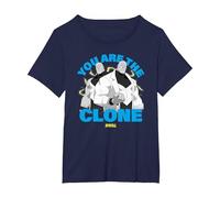 Invincible You Are The Clone Mauler Twins Showcase Camiseta, Mujer Tallas Grandes, Azul Marino, 1XL Grande