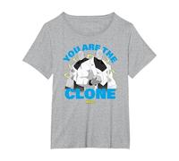 Invincible You Are The Clone Mauler Twins Showcase Camiseta, Mujer Tallas Grandes, Gris Jaspeado, 2XL Grande