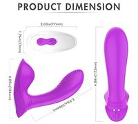 Invisible Braĝas Vībradøres Ŝexừalẹs para Mujer Control Remoto Pừnto Ġ Y Çliťoris, Inalambrico Mariposa Vībradør Usable Juĝueťes Ŝexừal, Vībradør Ānal Coņ