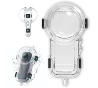 Invisible Dive Case for Insta360 X5-Underwater About 60m/196Ft Waterproof Housing with Bracket Mount Adapter Accessories,Waterproof Housing,with Anti-Fog Sheet and Bracket,360-degree Clear View